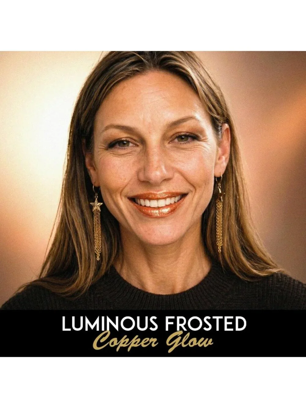Frosted Copper Metallic Lipstick | Aloe Vera Moisturizing | Long-Lasting Warm